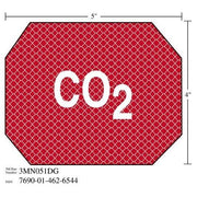 3M(TM) Diamond Grade(TM) Damage Control Sign 3MN051DG "CO2", 5 in x 4 in, 10 per package