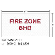 3M(TM) Diamond Grade(TM) Damage Control Sign 3MN055DG "FIR ZON BHD", 6 in x 3 in, 10 per package