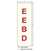 3M(TM) Photoluminescent Film 6900, Shipboard Sign 3MN107PL, 1 in x 3 in, EEBD, 10/pkg