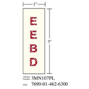 3M(TM) Photoluminescent Film 6900, Shipboard Sign 3MN108PL, 2 in x 6 in, EEBD, 10/pkg
