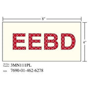 3M(TM) Photoluminescent Film 6900, Shipboard Sign 3MN111PL, 8 in x 4 in, EEBD, 10/pkg