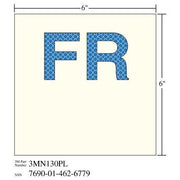 3M(TM) Photoluminescent Film 6900, Shipboard Sign 3MN130PL, 6 in x 6 in, "FR", 10/pkg