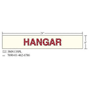 3M(TM) Photoluminescent Film 6900, Shipboard Sign 3MN135PL, 24 in x 4 in, HANGAR, 10/pkg