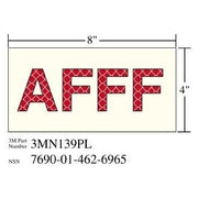 3M(TM) Photoluminescent Film 6900, Shipboard Sign 3MN139PL, 8 in x 4 in, AFFF, 10/pkg