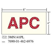 3M(TM) Photoluminescent Film 6900, Shipboard Sign 3MN141PL, 8 in x 4 in, APC, 10/pkg