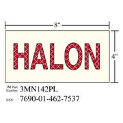 3M(TM) Photoluminescent Film 6900, Shipboard Sign 3MN142PL, 8 in x 4 in, HALON, 10/pkg