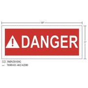 3M(TM) Diamond Grade(TM) Safety Sign 3MN201DG "DANGER", 10 in x 3 in, 10 per package
