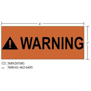 3M(TM) Diamond Grade(TM) Safety Sign 3MN207DG "WARNING", 6 in x 2 in, 10 per package