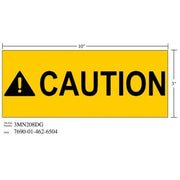3M(TM) Diamond Grade(TM) Safety Sign 3MN208DG "CAUTION", 10 in x 3 in, 10 per package