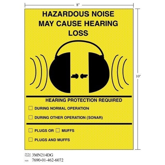 3M(TM) Diamond Grade(TM) Safety Sign 3MN214DG "HAZRD LOSS", 8 in x 10 in, 10 per package