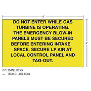 3M(TM) Diamond Grade(TM) Safety Sign 3MN219DG "DO NOT TAG OUT", 6 in x 4 in, 10 per package