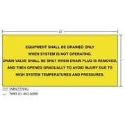 3M(TM) Diamond Grade(TM) Safety Sign 3MN222DG "EQIPMNT PRESSURE", 10 in x 3 in, 10 per package