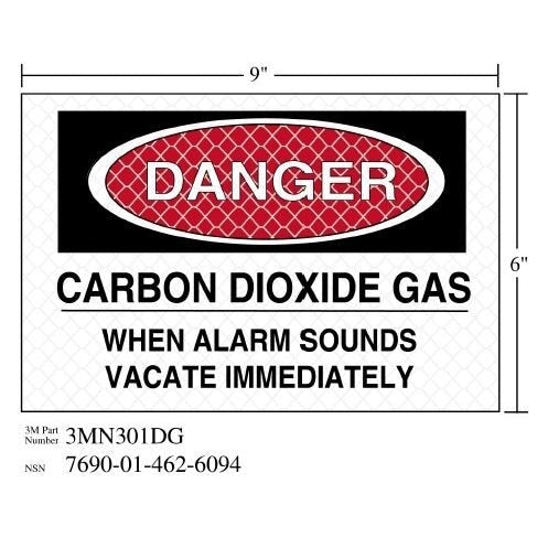 3M(TM) Diamond Grade(TM) Fire Fighting Sign 3MN301DG "DANGER IMMED", 9 in x 6 in, 10 per package