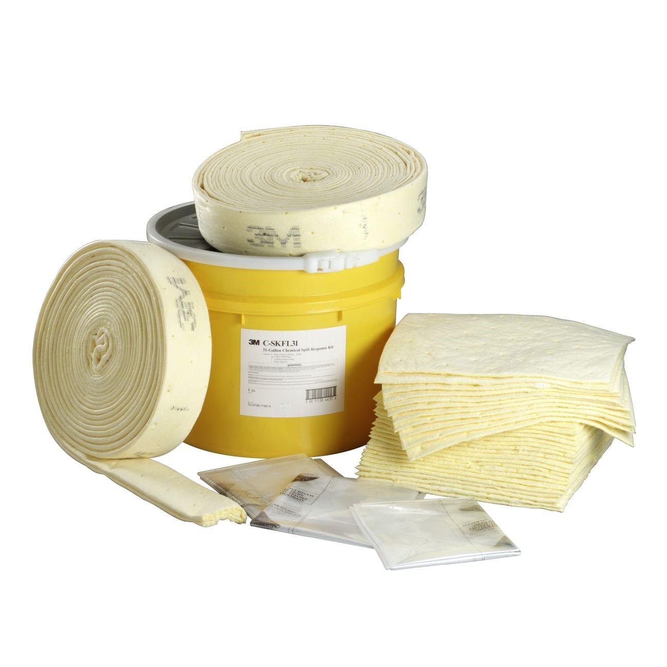 3M(TM) Chemical Sorbent Folded Spill Kit C-SKFL31, Environmental Safety Product, 31 gallons, 1ea/cs