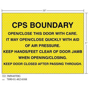 3M(TM) Diamond Grade(TM) Ventilation Sign 3MN407DG "CPS THROUGH", 10 in x 5 in, 10 per package