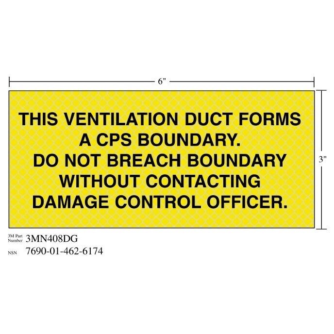 3M(TM) Diamond Grade(TM) Ventilation Sign 3MN408DG "THIS OFFICER", 7 in x 3 in, 10 per package