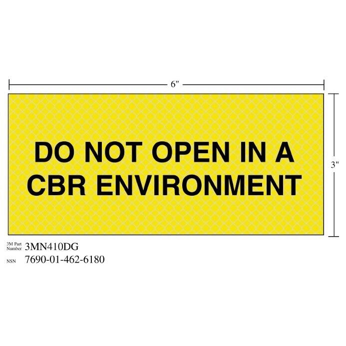 3M(TM) Diamond Grade(TM) Ventilation Sign 3MN410DG "DO ENVIRON", 7 in x 3 in, 10 per package