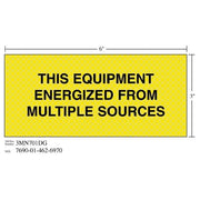 3M(TM) Diamond Grade(TM) Electrical Sign 3MN701DG "THIS SOURCE", 7 in x 3 in, 10 per package