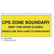 3M(TM) Diamond Grade(TM) Ventilation Sign 3MN406DG "CPS INJURY", 10 in x 3 in, 10 per package