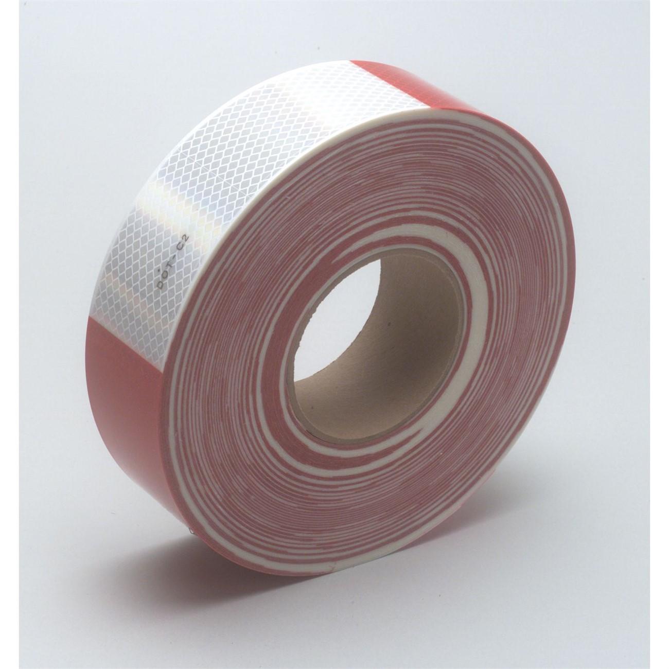 3M Diamond Grade Conspicuity Marking Roll 983-326 Red/White, 2 in x 150 ft