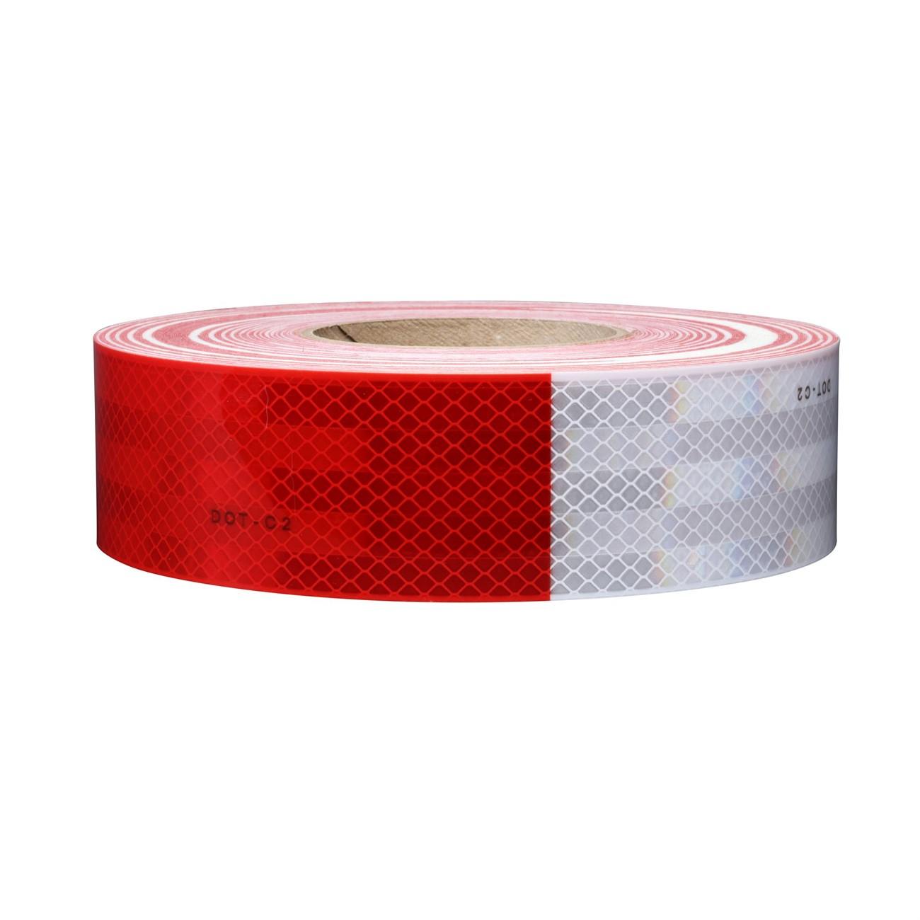 3M(TM) Diamond Grade(TM) Conspicuity Marking Roll 983-32 (PN67764) Red/White, 1 1/2 in x 150 feet, 1 per case