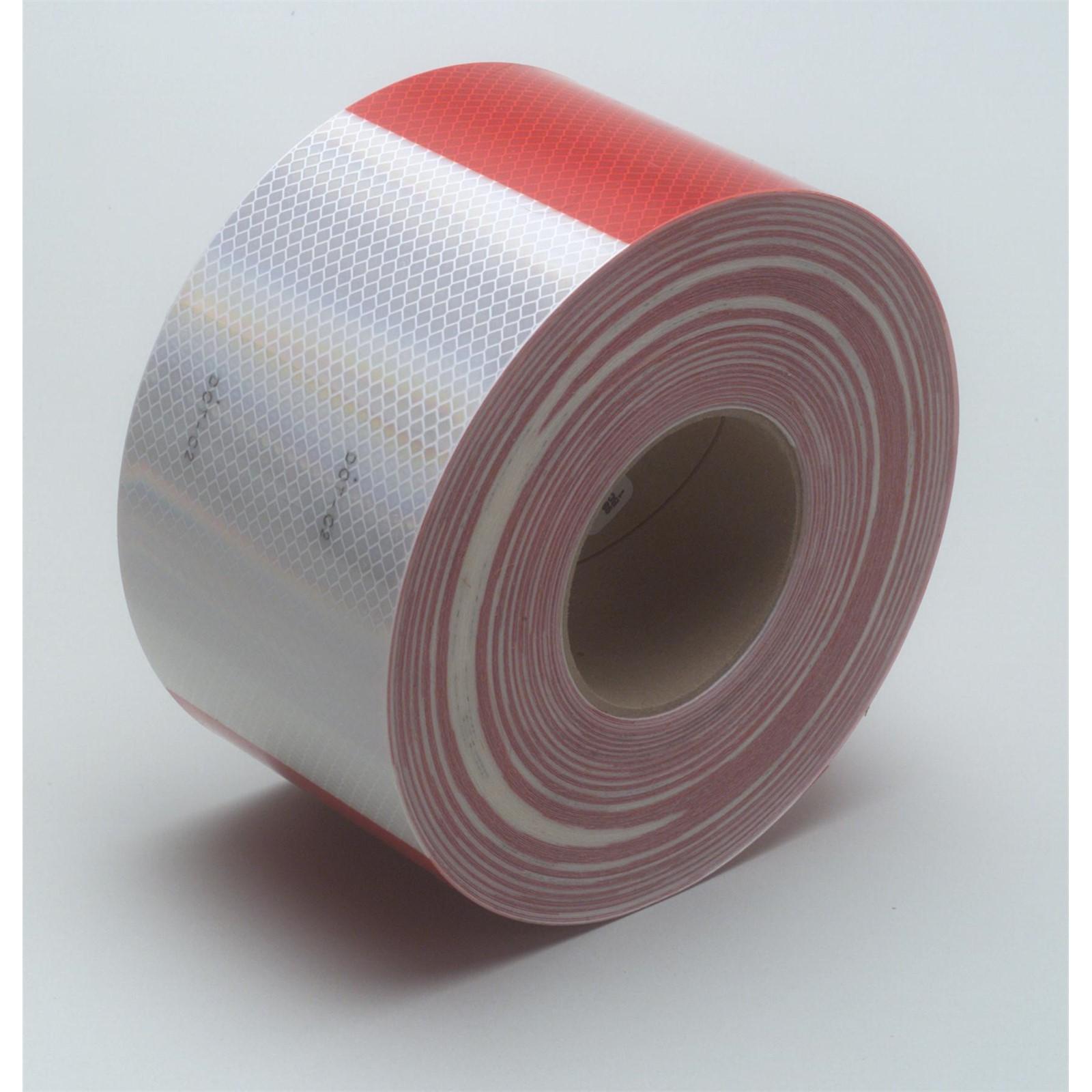 3M(TM) Diamond Grade(TM) Conspicuity Marking Roll 983-32 ES Red/White, 4 in x 150 ft