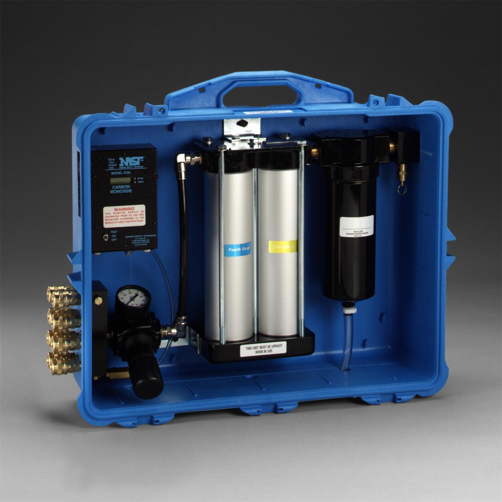 3M(TM) Portable Compressed Air Filter and Regulator Panel 256-02-01, 100 cfm, 8 outlets, with Carbon Monoxide Monitor  1/Case