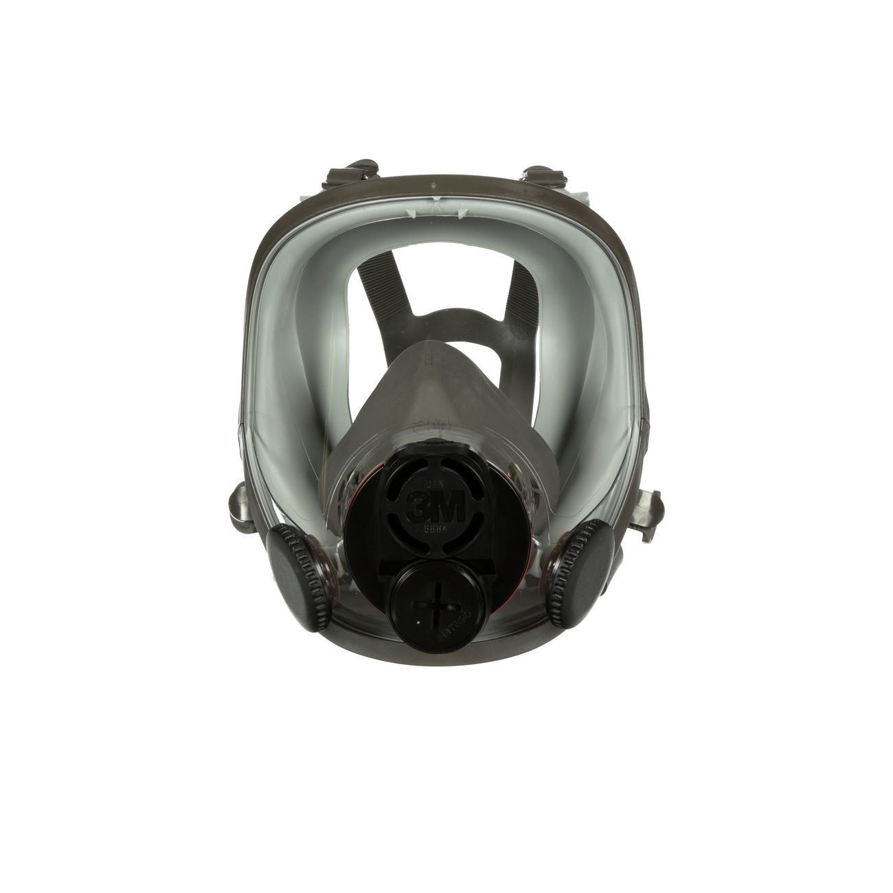 Full Face Respirator, Medium, Gray, Reusable, Facepiece, 4/CS