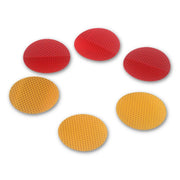 3M(TM) Diamond Grade(TM) Reflectors 989-74-3 Amber, Debossed, 3 in diameter, 50 per package