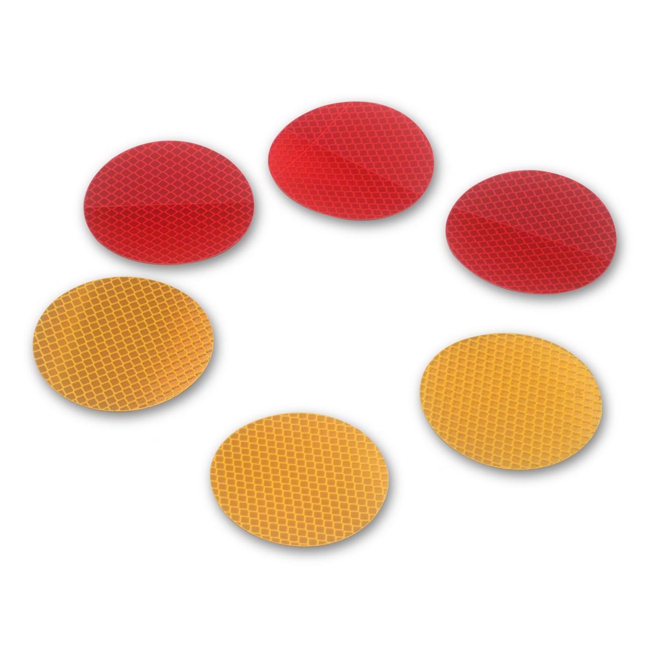 3M(TM) Diamond Grade(TM) Reflectors 989-72-3 Red, Debossed, 3 in diameter, 50 per package