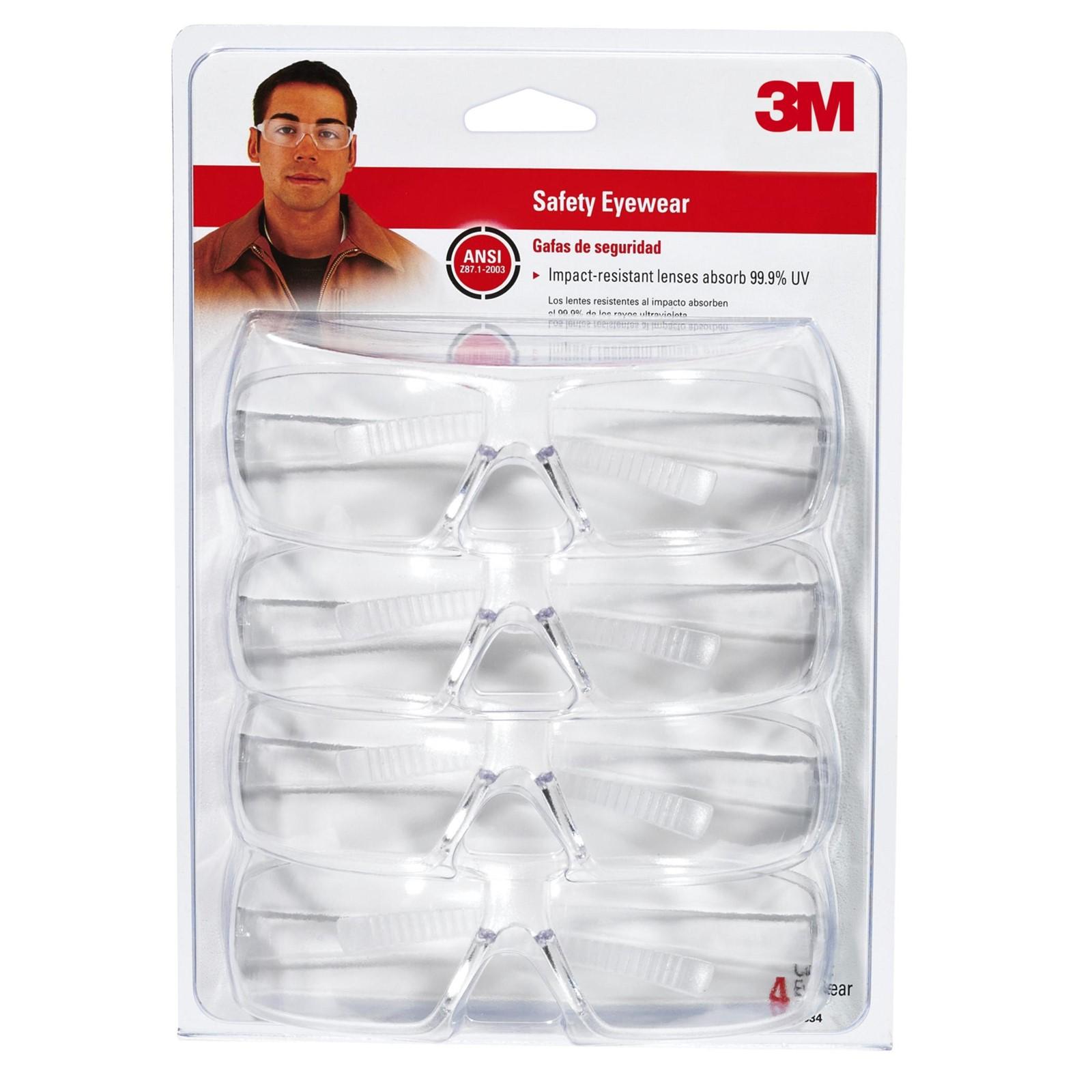 Safety Glasses, Clear, Anti-Scratch, 10 PK/CS