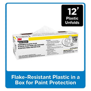 3M(TM) Hand-Masker(TM) PAINTER'S PLASTIC PLUS MFB-12, 12 ft x 400 ft, (3,65 m x 121 m)