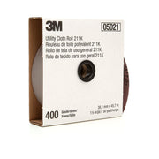 3M(TM) Utility Cloth Roll 211K, 1-1/2 in x 50 yd 400 J-weight, 5 per case