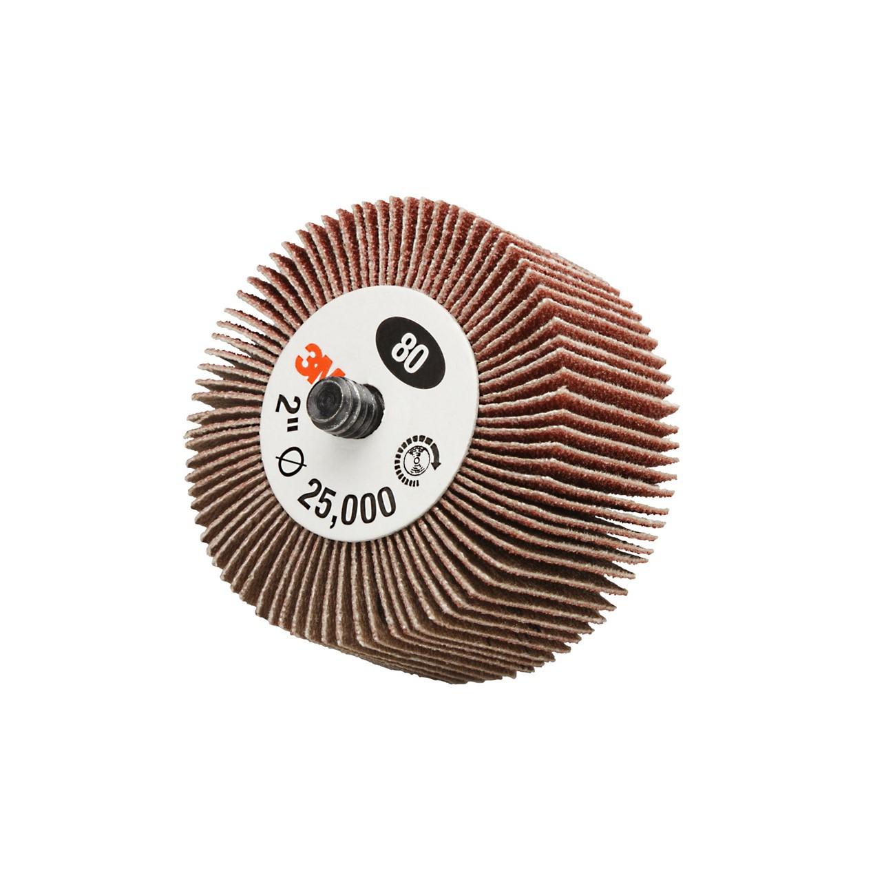 Wheel, 244D, Flap, 1 Inch Dia, AO, 80 Grit, Coated, 10/CS