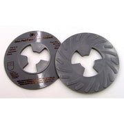 3M(TM) Disc Pad Face Plate Ribbed 81734, 5 in Medium Gray, 10 per case