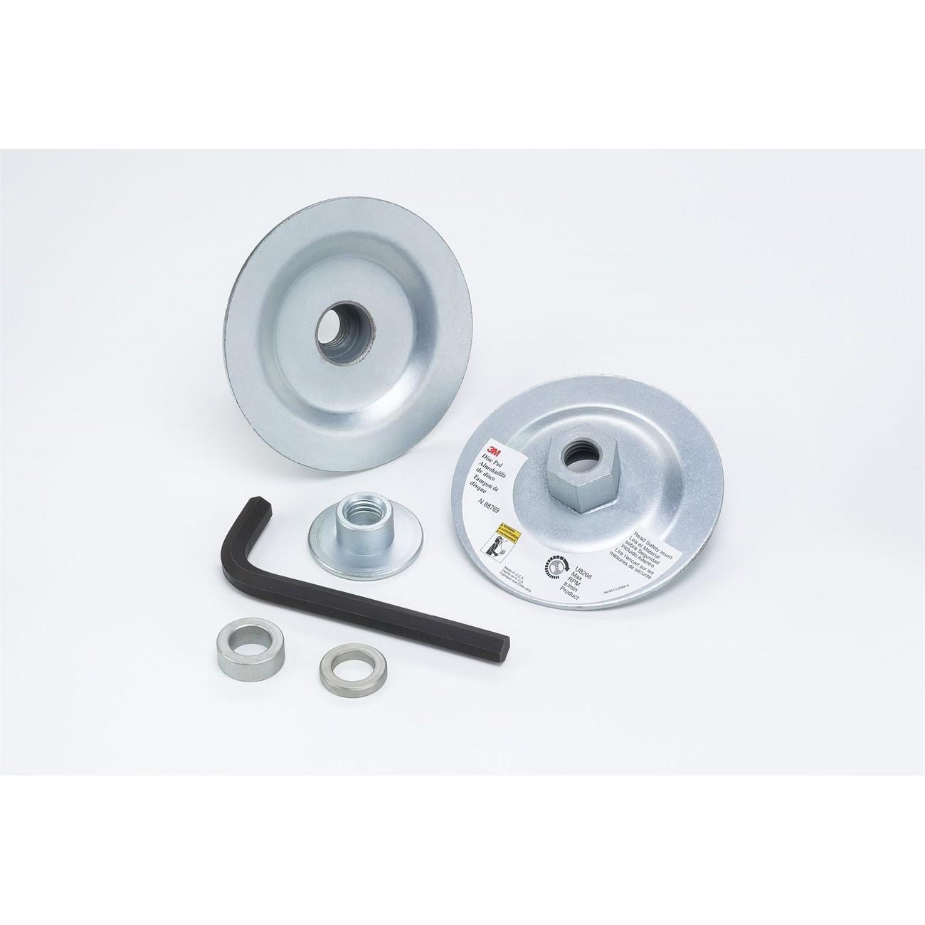3M(TM) Flap Disc Holder T27 88769, 4 in 5/8-11 Internal, 1 per case