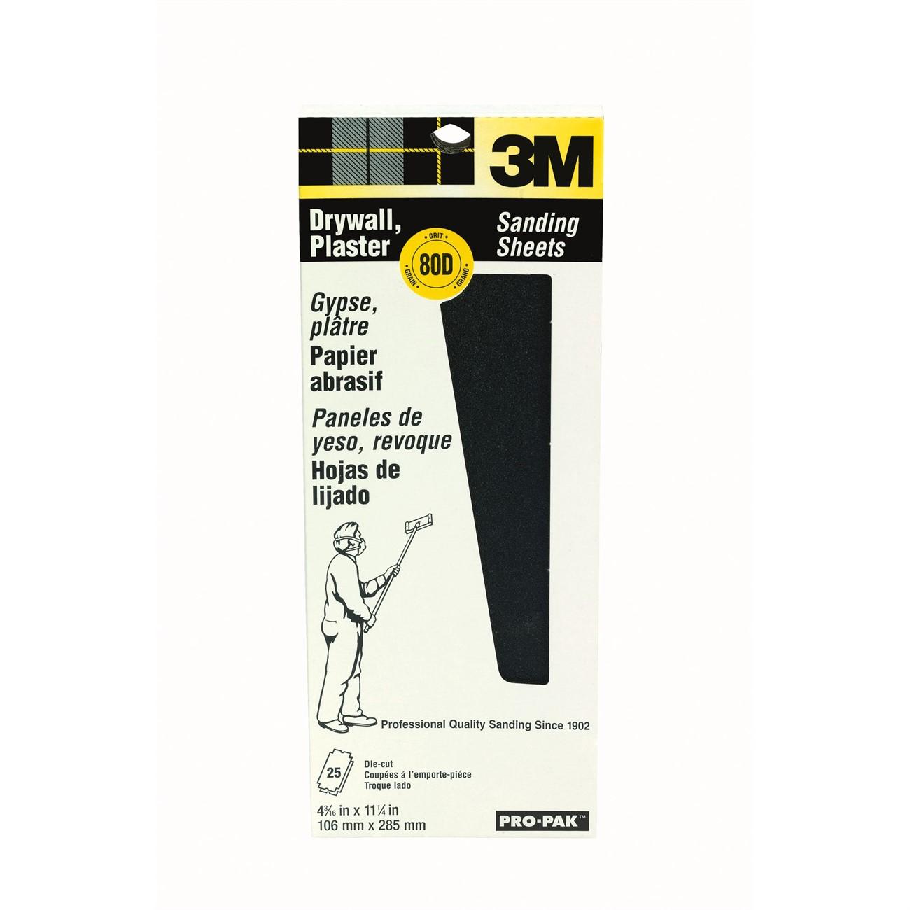 3M(TM) Drywall Sanding Sheets 99433NA, 4 3/16 in x 11 1/4 in (106 mm x 285 mm)