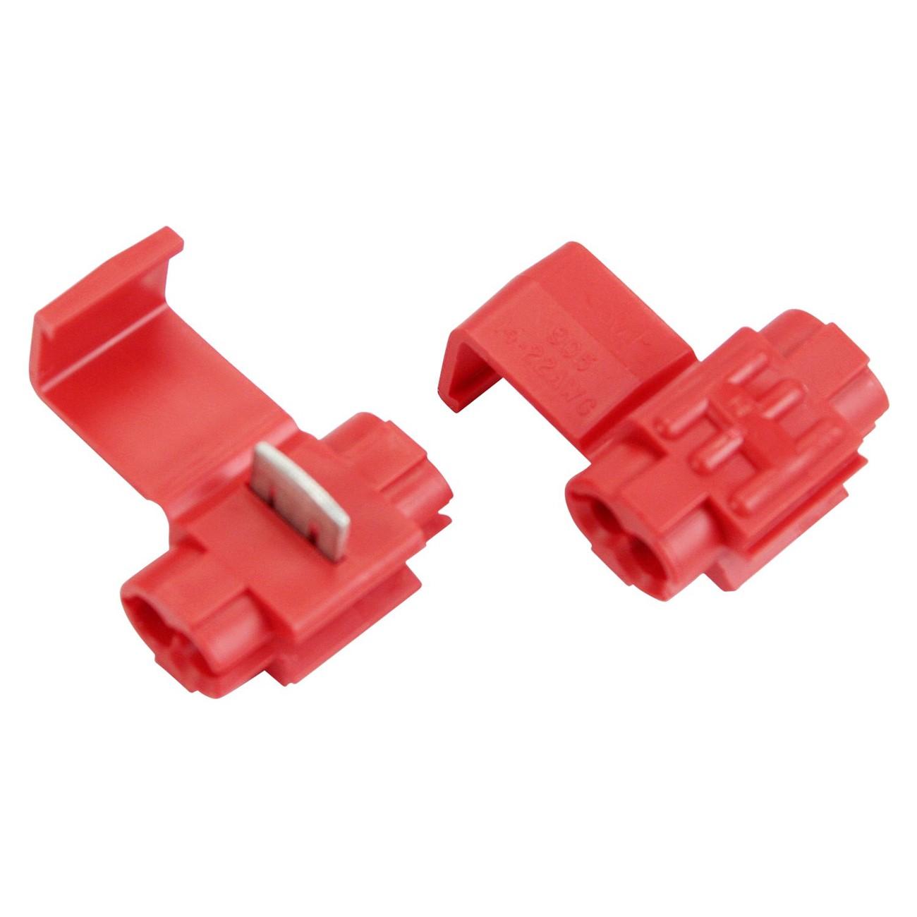 3M(TM) Scotchlok(TM) Electrical IDC 905-BULK, Double Run or Tap, Low Voltage (Automotive) Applications, Red, 22-18 AWG (Tap), 18-14 AWG (Run), 500 per bag, 5000 per case