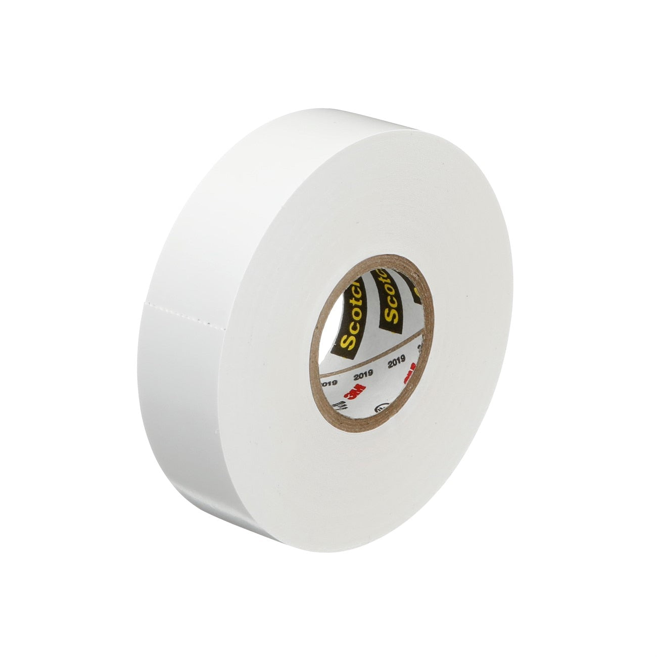 Electrical Tape, Scotch #35 White Electrical Tape 10828-BA-10, 3/4 in x 66 ft x 0.007 in (19 mm x 20,1 m x 0.177 mm) 3M Stock#:  7000006097