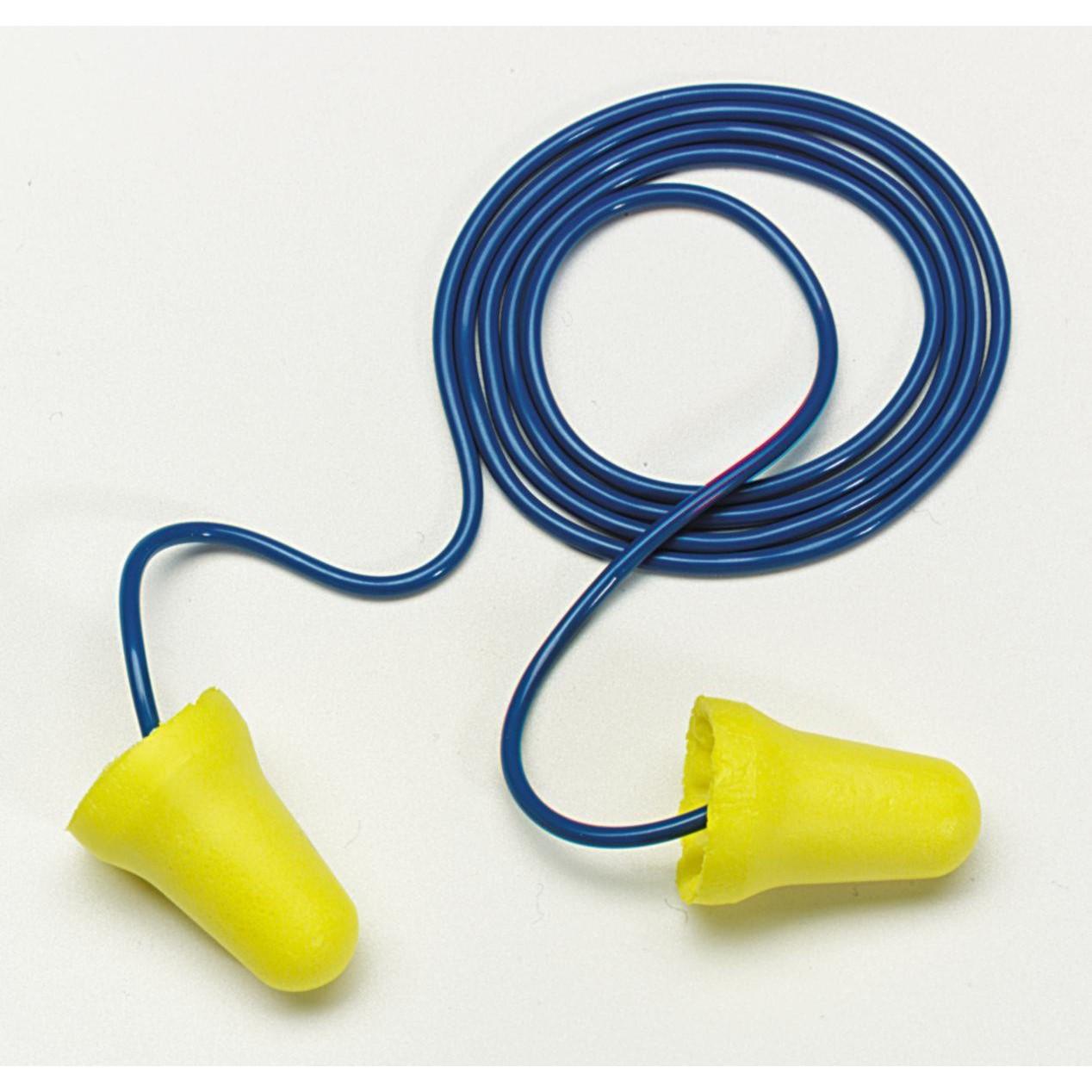 3M(TM) E-A-R(TM) Push-Ins(TM) SofTouch(TM) Corded Earplugs, Hearing Conservation 318-4001, in Poly Bag  2000 PR/Case