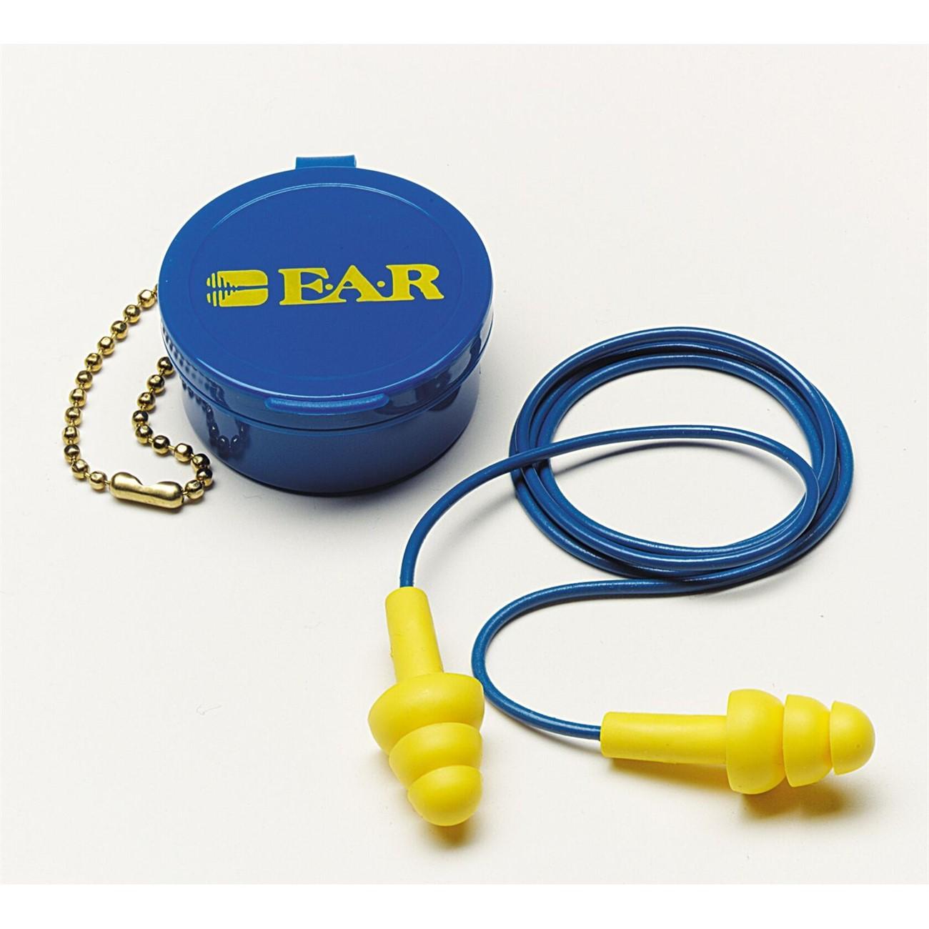 Ear Plugs, E-A-R™ UltraFit™, 340-4002, Regular, 25 dB, Corded, 200 PR/CS