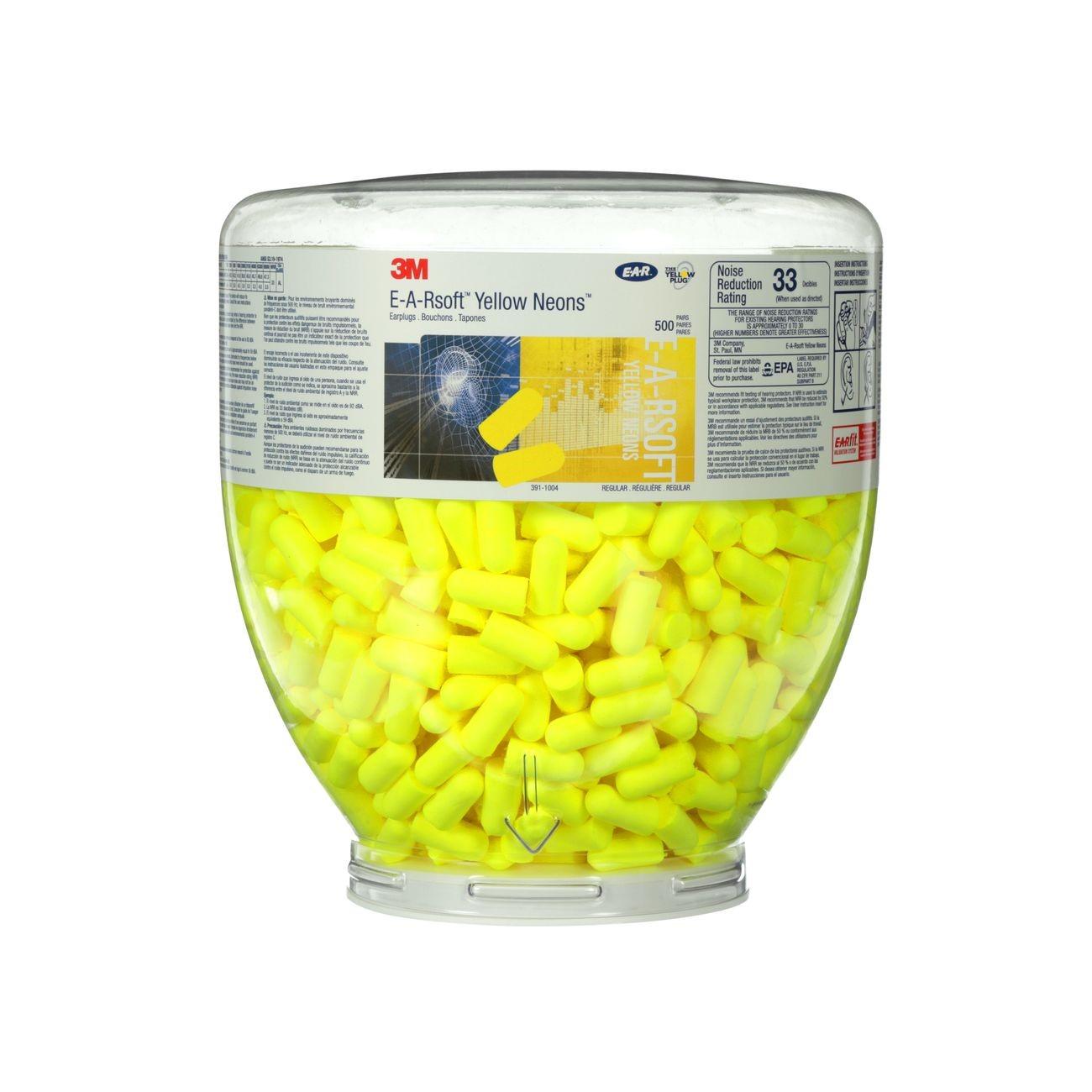 80529-91004 3M E-A-R One Touch Refill Earplugs,Hearing Conservation 391-1004,Soft Yellow
