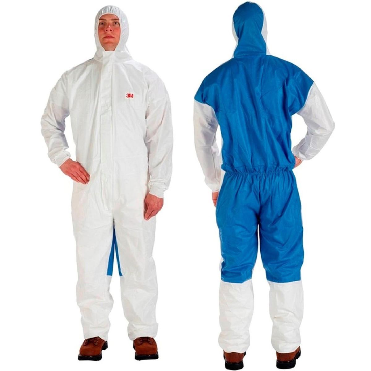 Coverall, 4535-XL, Disposable, X-Large, Two-Way Zipper, Hooded, 20/CS