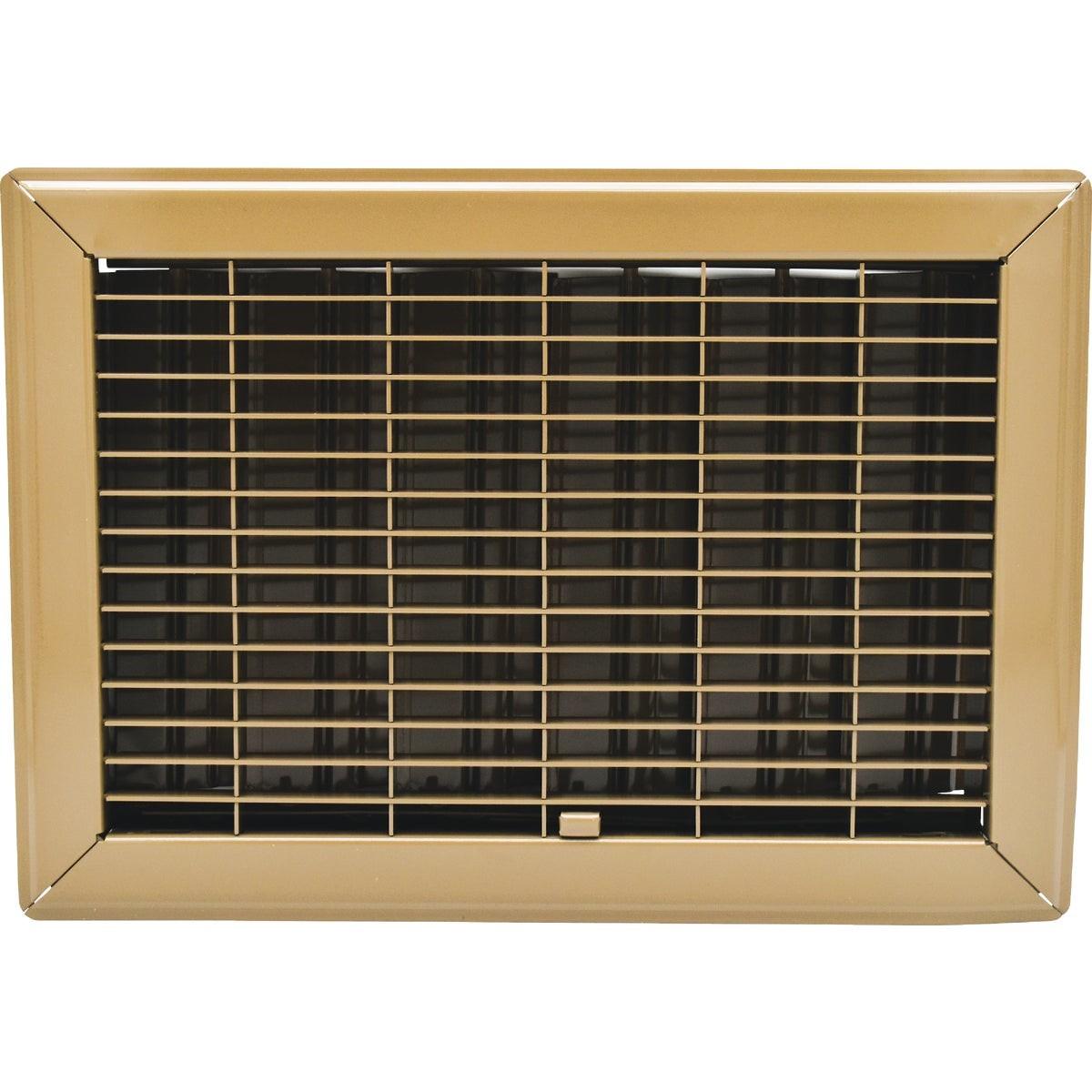 Ameriflow 10 In. x 12 In. Brown Steel Floor Register
