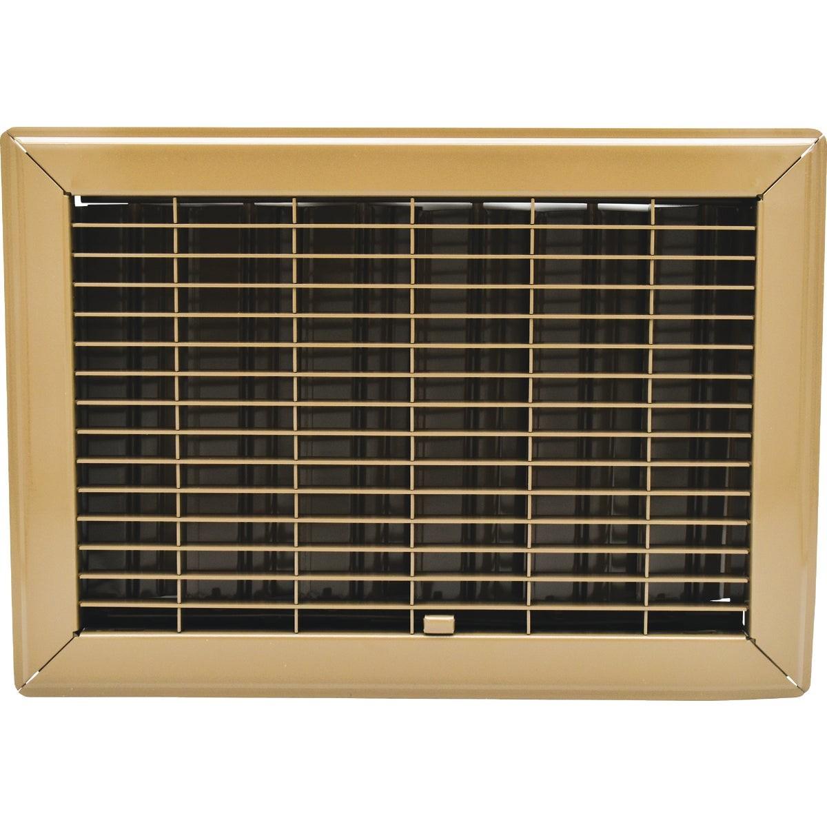 Ameriflow 8 In. x 12 In. Brown Steel Floor Register