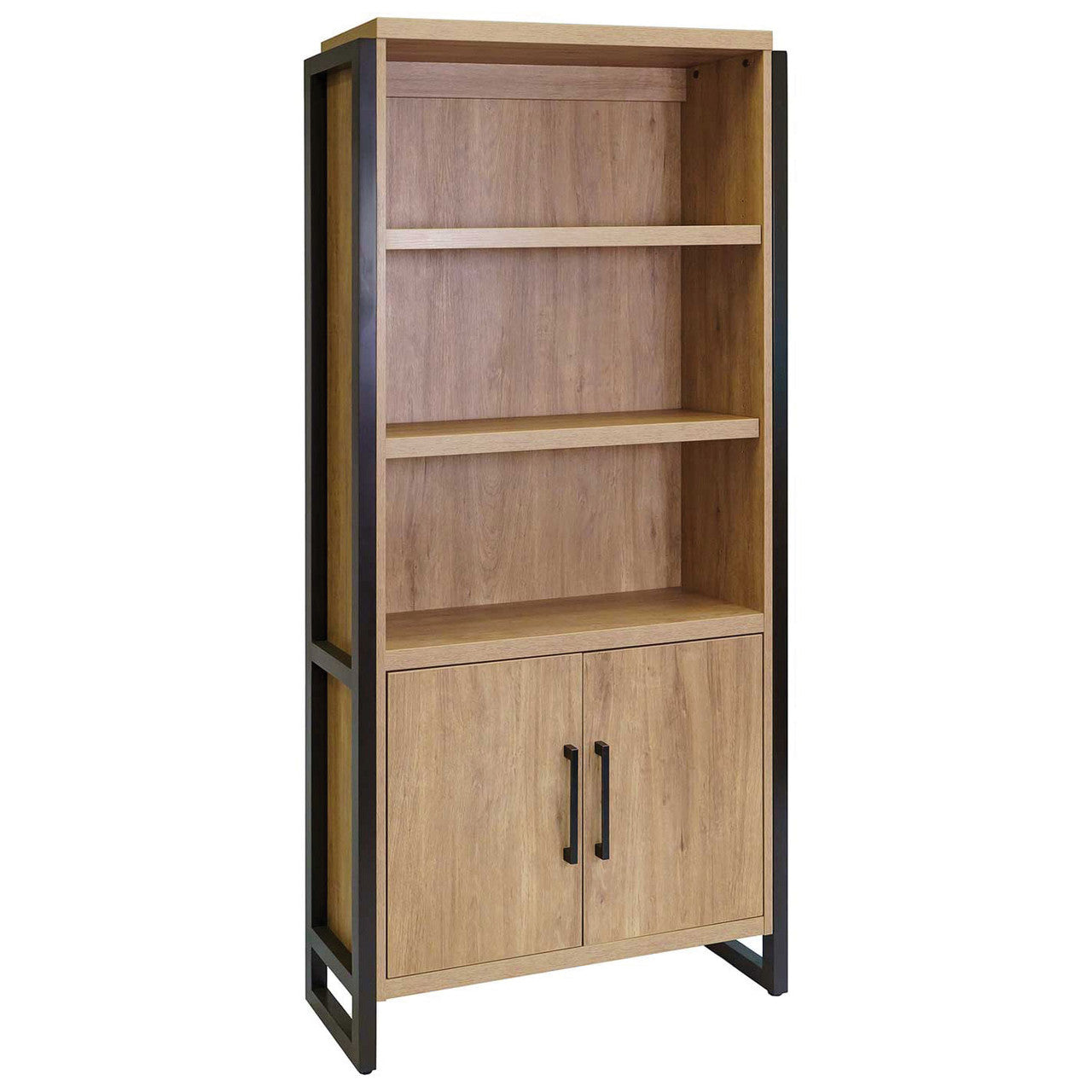 OfficeSource Artisan Bookcase w/Doors - Natural