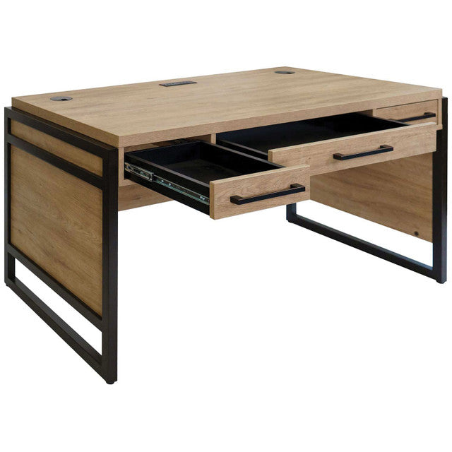OfficeSource Artisan 60"W Writing Desk - Natural