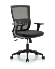 Modern Oxford Mesh Back Chair with Standard Adjustable Arms & Casters