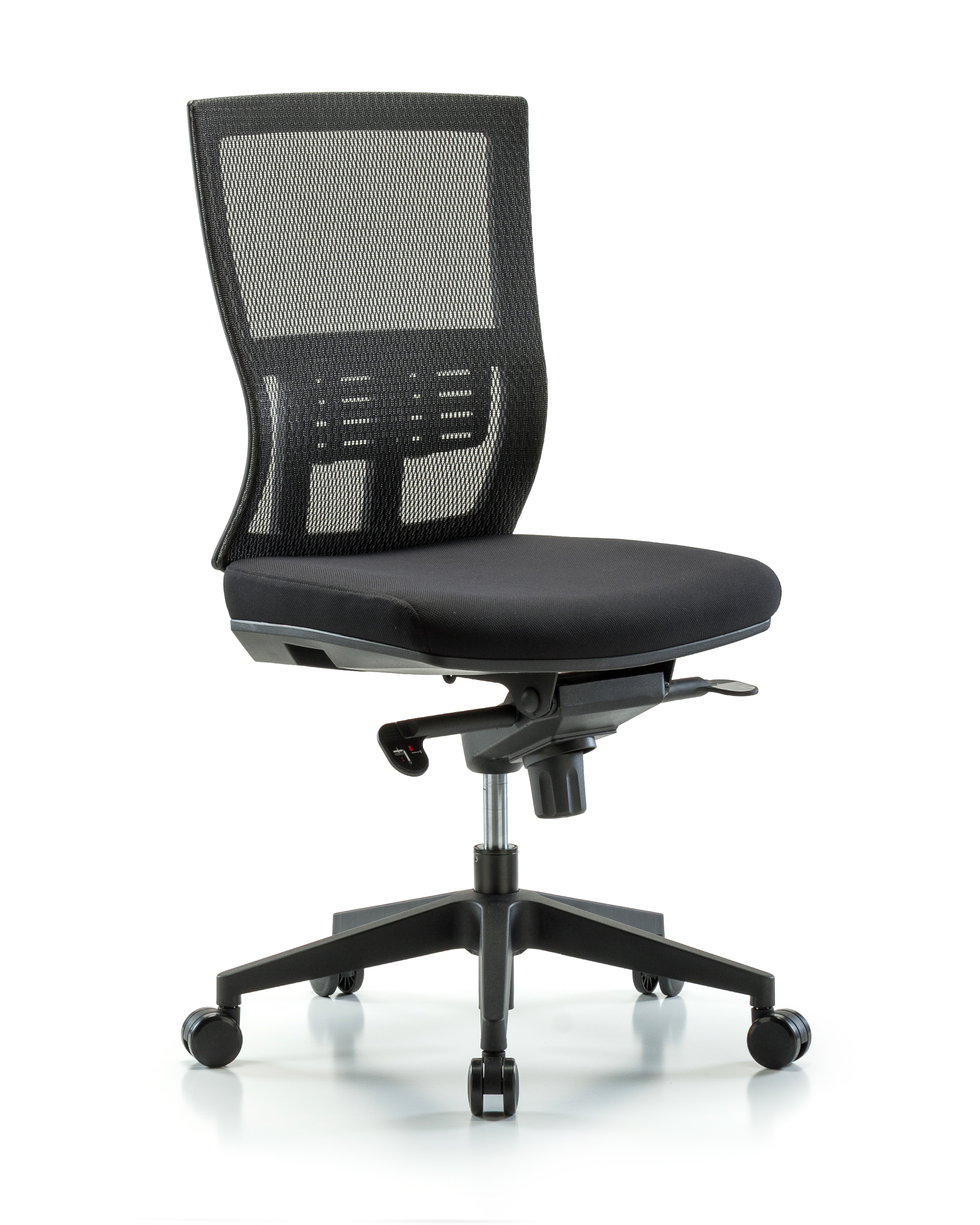 Modern Oxford Mesh Back Chair with Knee-Bend Control & Casters