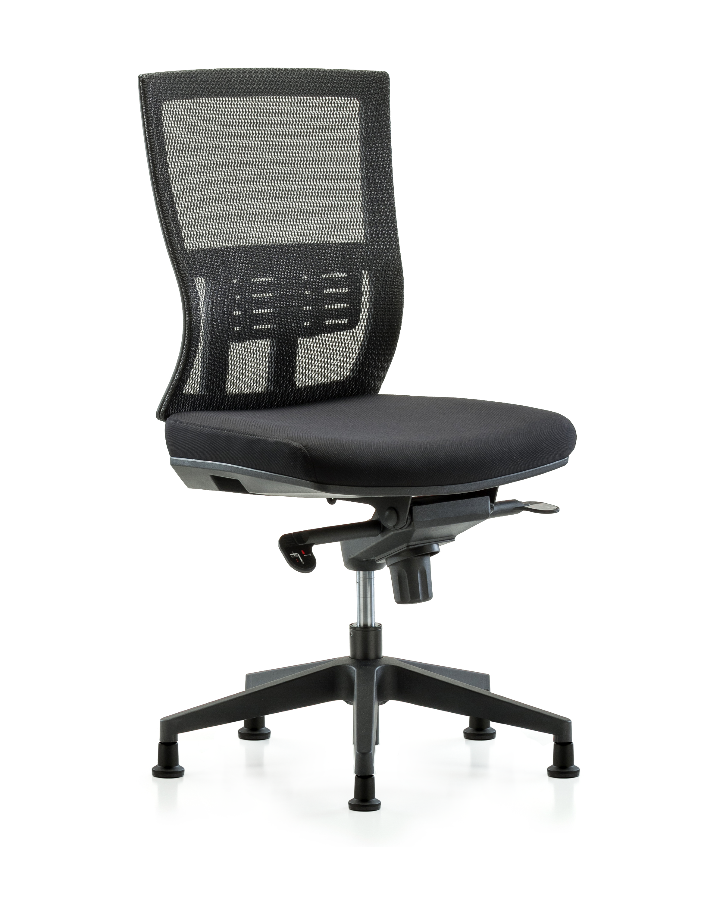Modern Oxford Mesh Back Chair with Knee-Bend Control & Stationary Glides